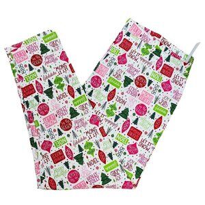 Holiday Christmas Leggings Juniors sz XXXL 21 Holly Jolly Phrases and Sayings